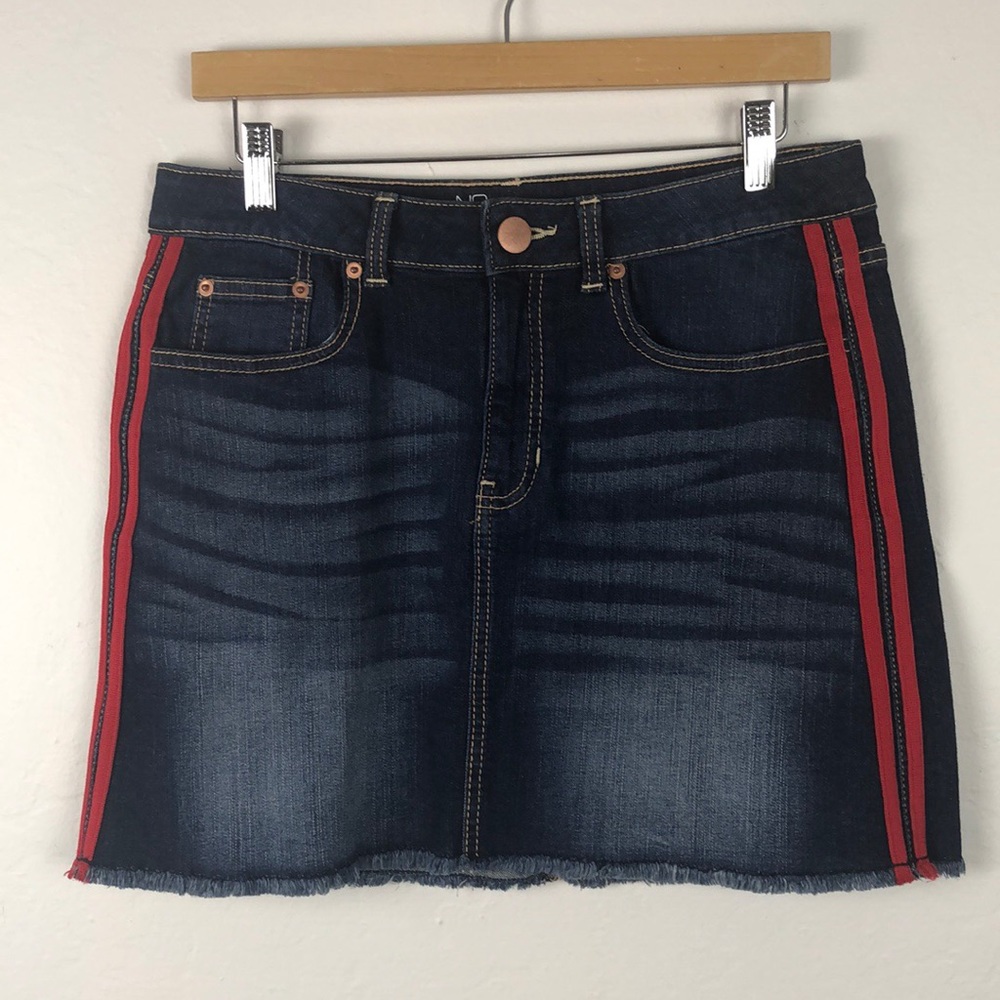 NO BO Denim Mid Rise Skirt